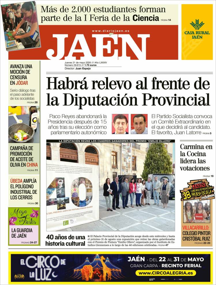 Portada de Diario Jaén (España)