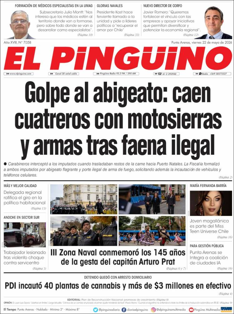 Portada de El Pingüino (Chile)