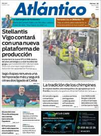 Portada de Atlántico Diario (España)