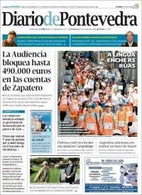 Portada de Diario de Pontevedra (España)