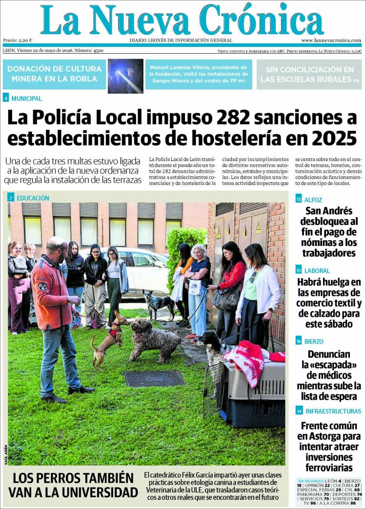 Portada de La Nueva Crónica (España)