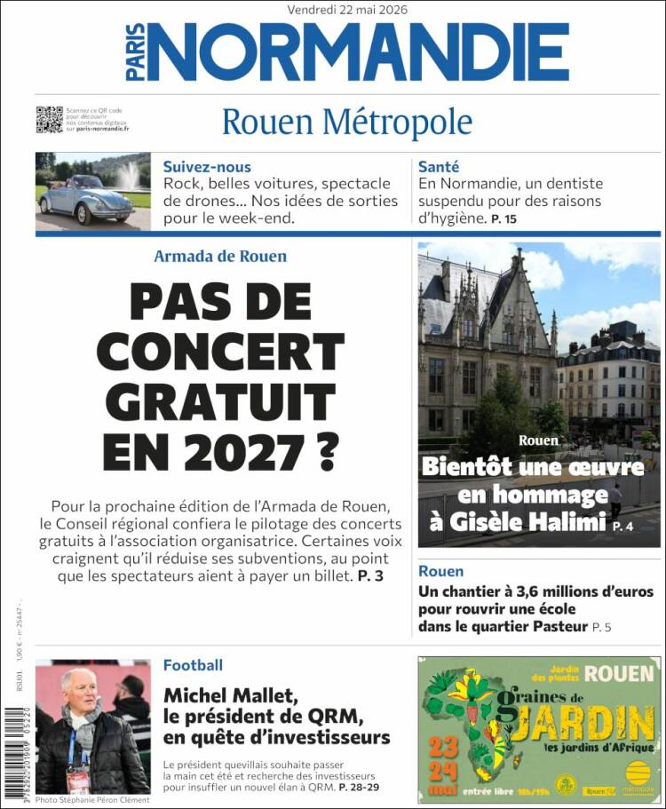 Portada de Paris Normandie (Francia)