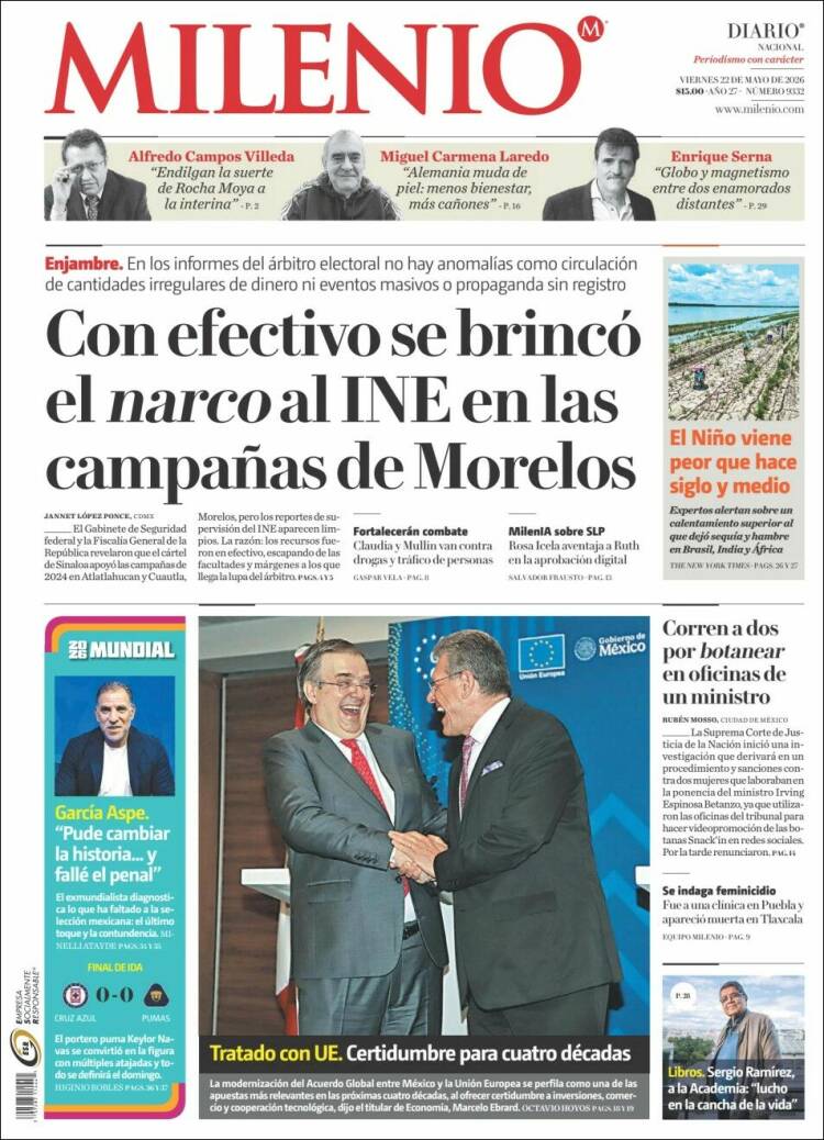Portada de Milenio (México)