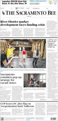 Portada de The Sacramento Bee (USA)