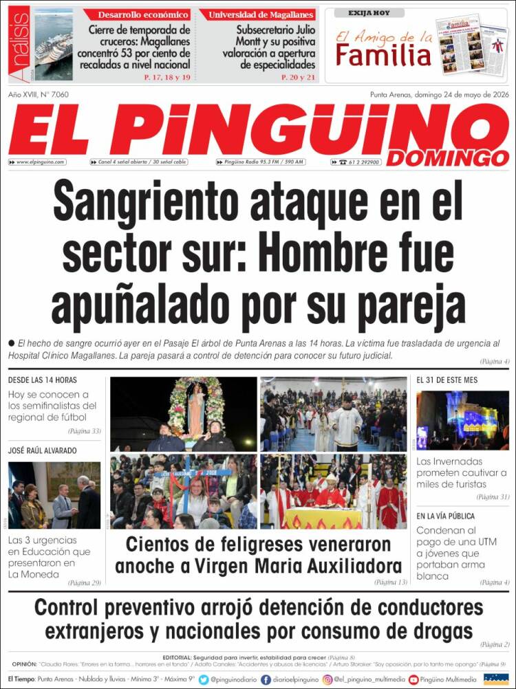 Portada de El Pingüino (Chile)