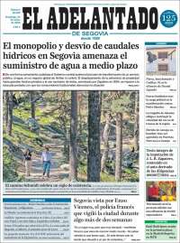 Portada de El Adelantado de Segovia (España)