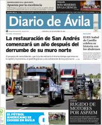 Portada de Diario de Ávila (España)