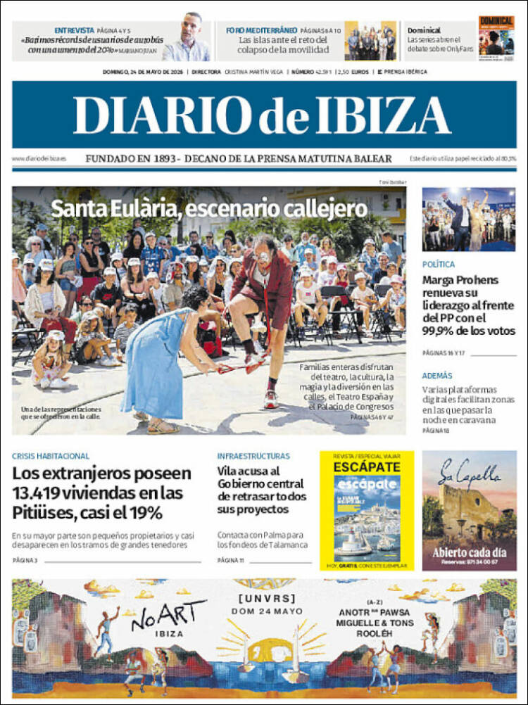 Portada de Diario de Ibiza (España)