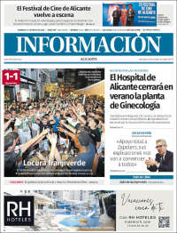 Portada de Diario Información (España)