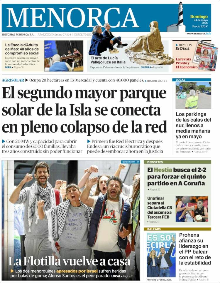 Portada de Menorca - Diario Insular (España)