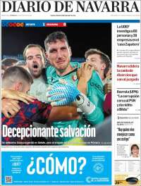 Portada de Diario de Navarra (España)