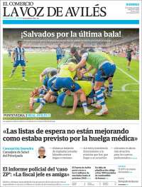 Portada de El Comercio - Avilés (España)