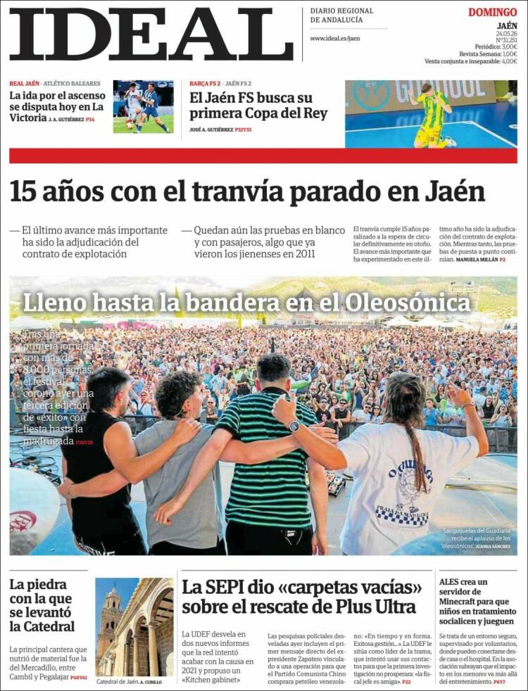 Portada de El Ideal de Jaén (España)