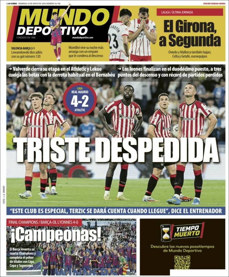 Portada de Mundo Deportivo Bizkaia (España)