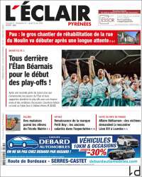 Portada de L'Eclair des Pyrénées (Francia)