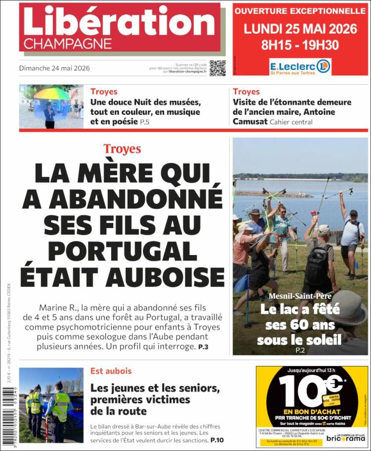 Portada de Libération Champagne (Francia)
