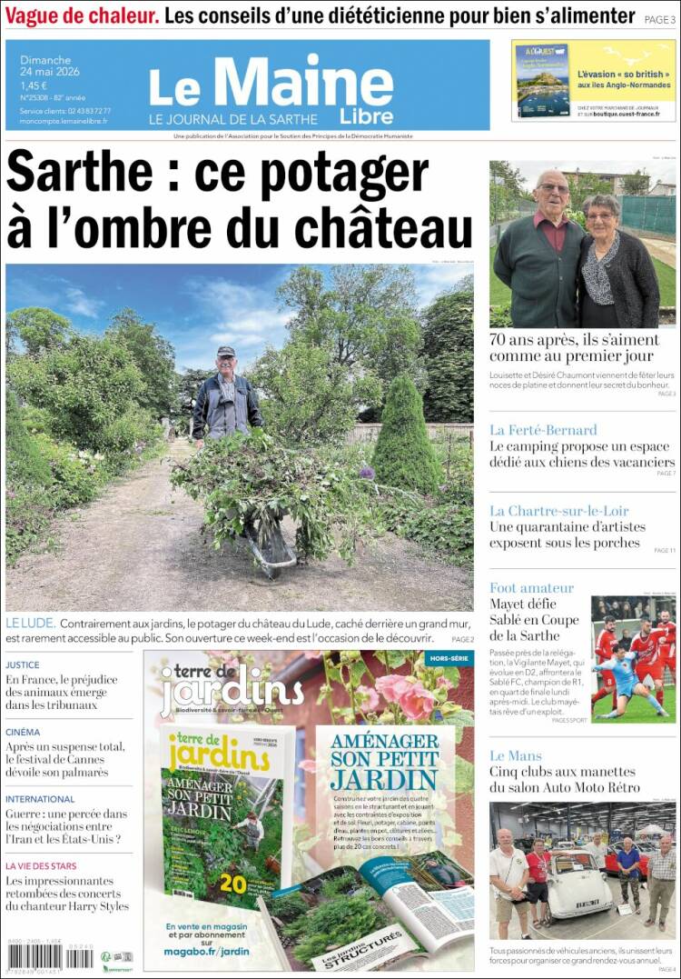 Portada de Le Maine Libre (Francia)