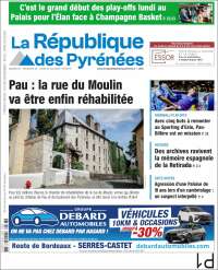 Portada de La République des Pyrénées (Francia)