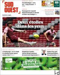 Portada de Sud Ouest (Francia)