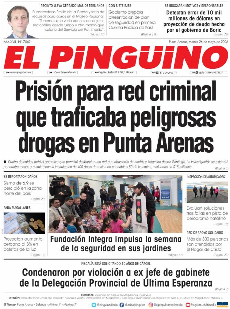 Portada de El Pingüino (Chile)