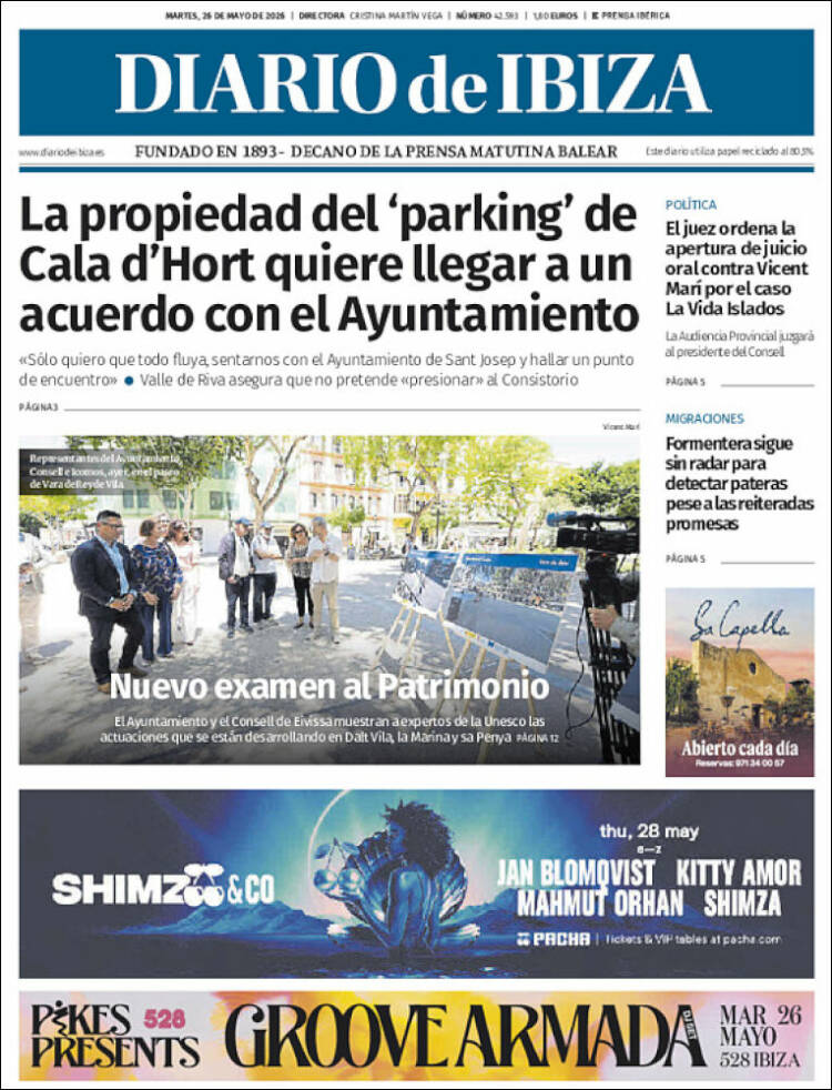 Portada de Diario de Ibiza (España)