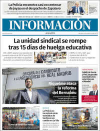 Portada de Diario Información (España)