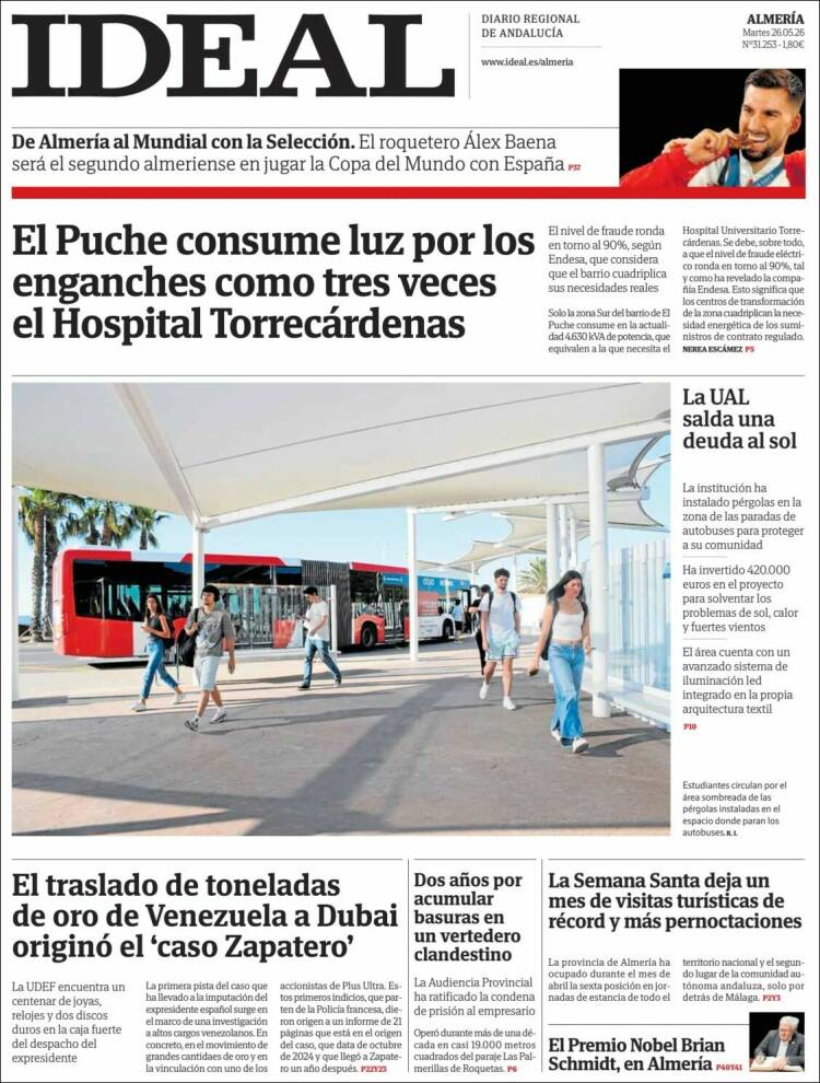 Portada de Ideal Almeria (España)