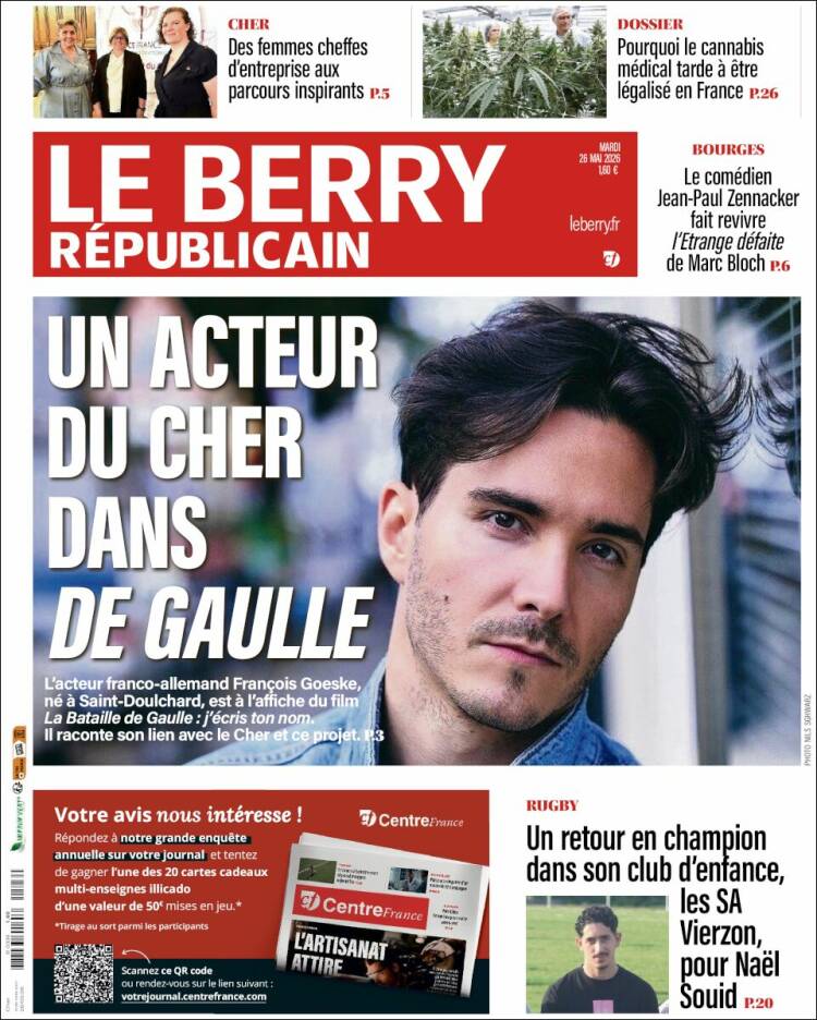 Portada de Berry Republicain (Francia)