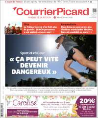 Portada de Courrier Picard (Francia)