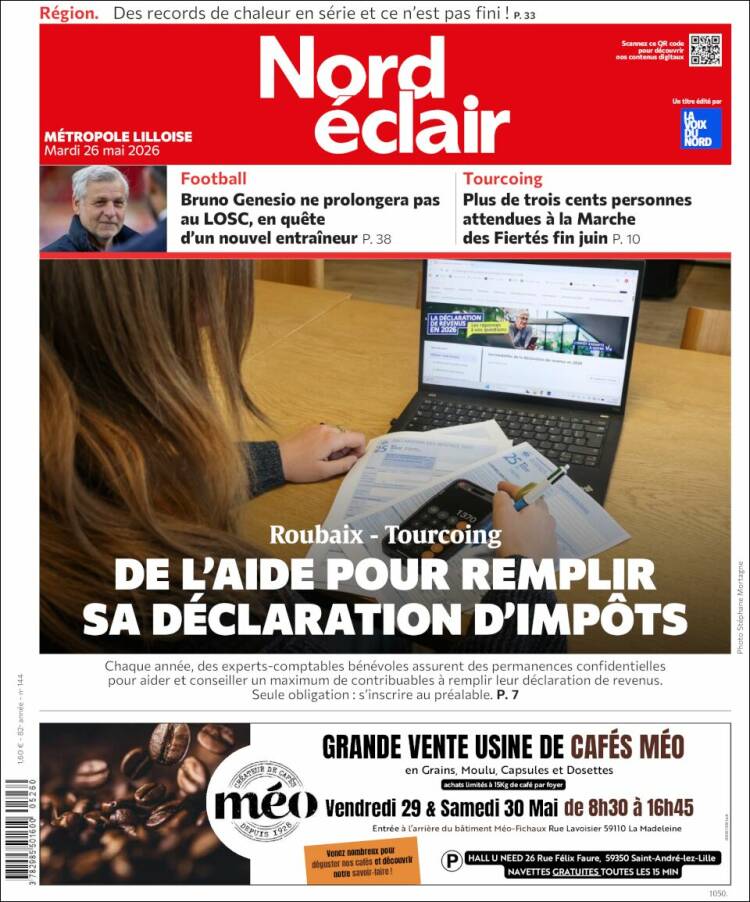Portada de Nord Éclair (Francia)