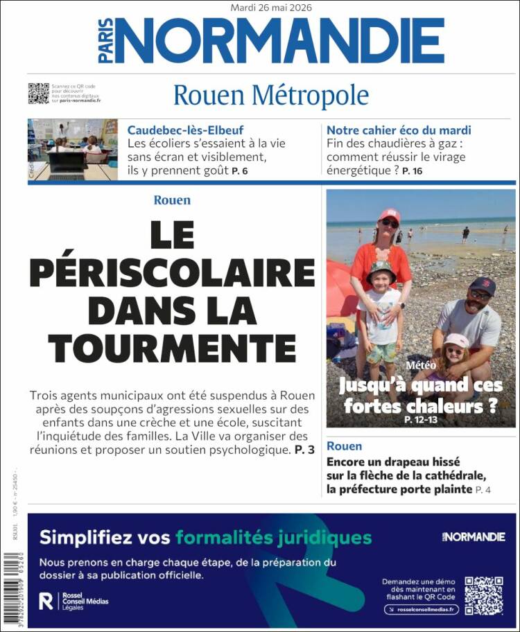 Portada de Paris Normandie (Francia)
