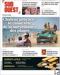 Portada de Sud Ouest (Francia)