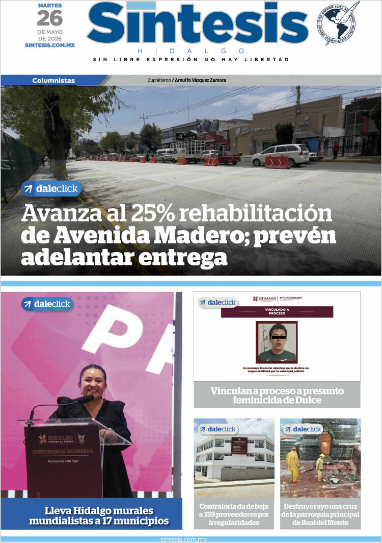 Portada de Sistesis - Hidalgo (México)