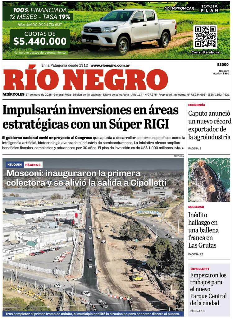 Portada de Rio Negro (Argentina)
