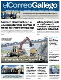 Portada de El Correo Gallego (España)
