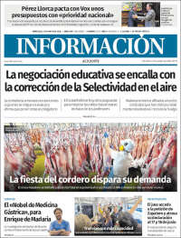Portada de Diario Información (España)