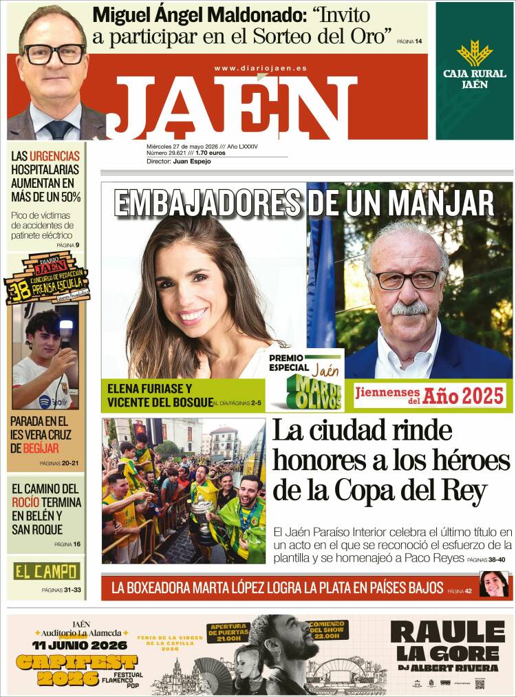 Portada de Diario Jaén (España)