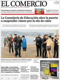 Portada de El Comercio - Gijón (España)
