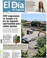 Portada de El Día de Segovia (España)