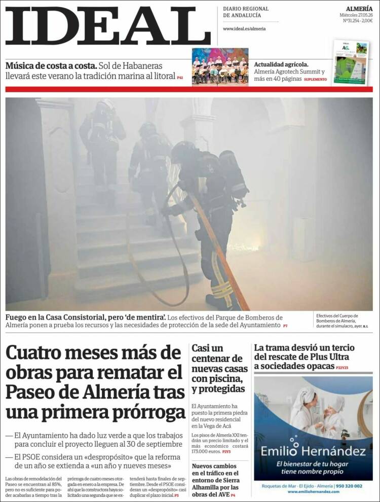 Portada de Ideal Almeria (España)