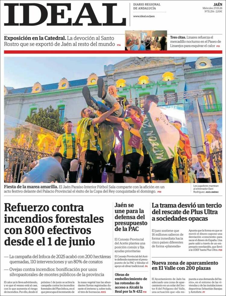 Portada de El Ideal de Jaén (España)
