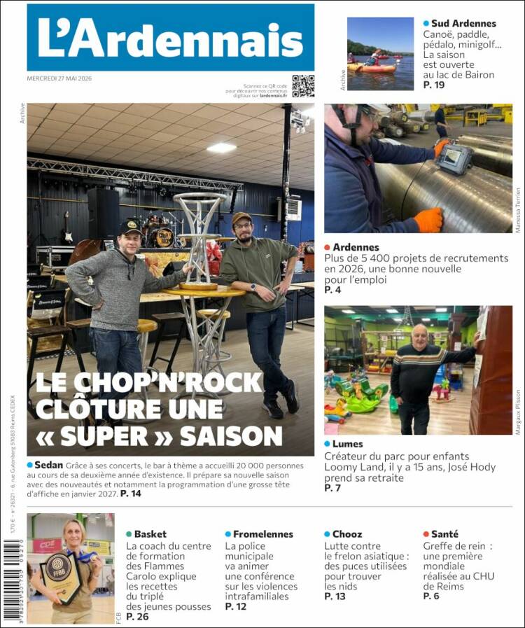 Portada de L'Ardenais (Francia)