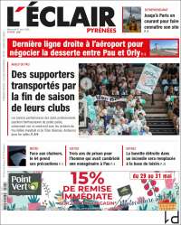 Portada de L'Eclair des Pyrénées (Francia)