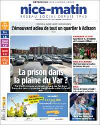 Portada de Nice-Matin (Francia)
