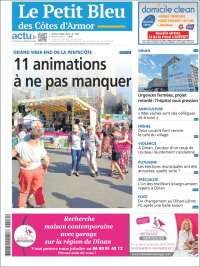 Portada de Le Petit Bleu (Francia)