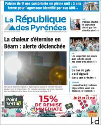 Portada de La République des Pyrénées (Francia)