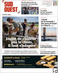 Portada de Sud Ouest (Francia)