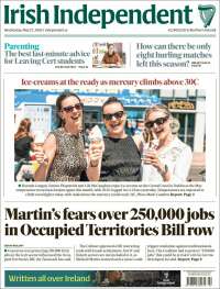 Portada de Irish Independent (Irlanda)