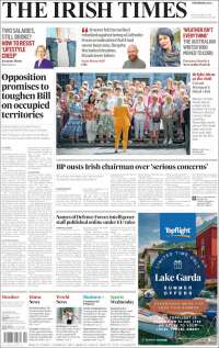 Portada de Irish Times (Irlanda)