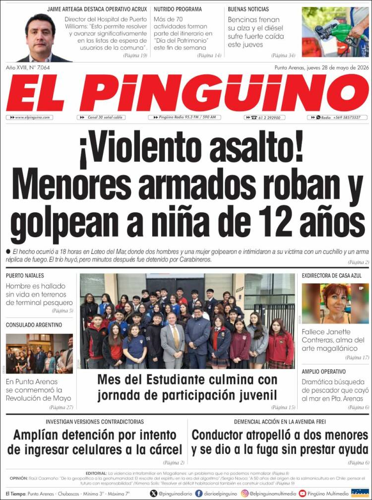 Portada de El Pingüino (Chile)
